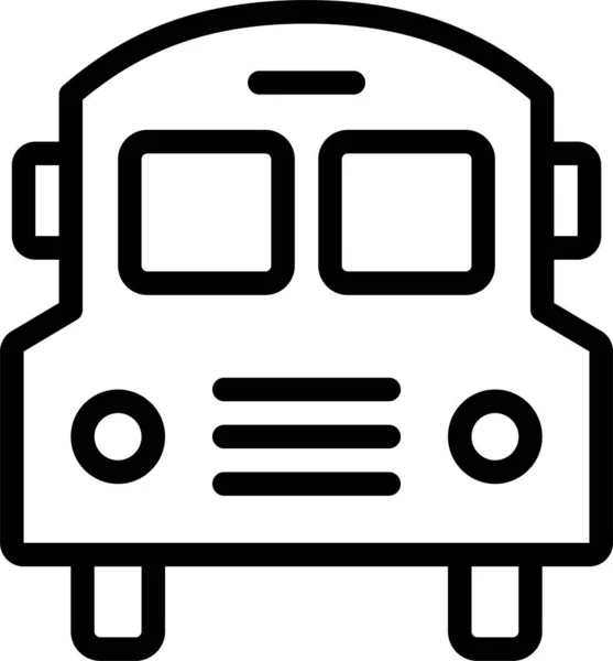 Autobus Icona Web Semplice Illustrazione — Vettoriale Stock