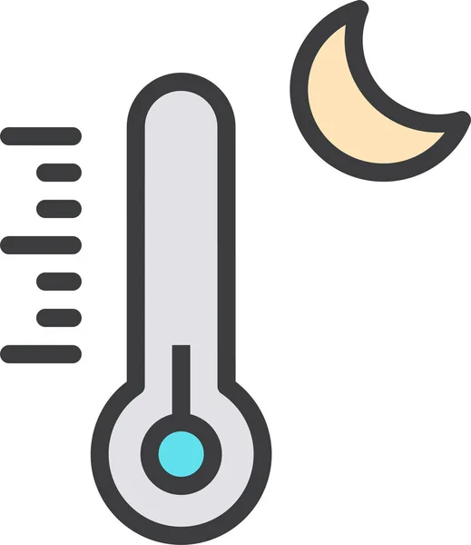 Thermometer Web Icon Simple Design — Stock Vector