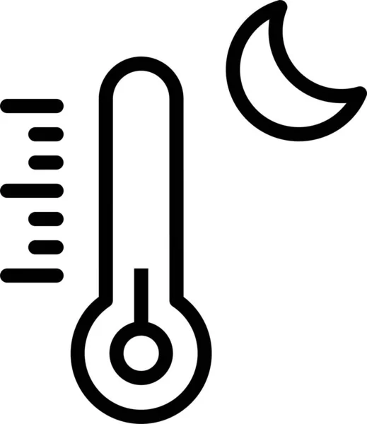 Thermometer Web Icon Simple Design — Stock Vector