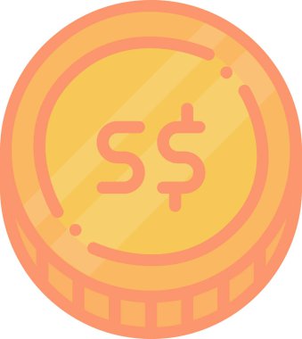 Dolar. Web simgesi basit tasarım