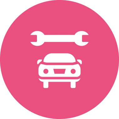 Araba tamir ikonu. vektör illüstrasyonu