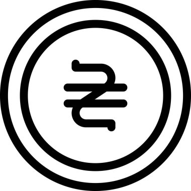 Hryvnia 'da. Web simgesi vektör illüstrasyonu