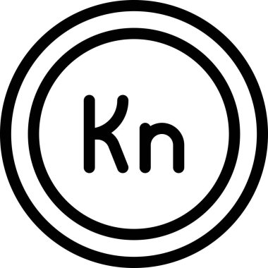 kuna web simgesi, basit vektör illüstrasyonu  