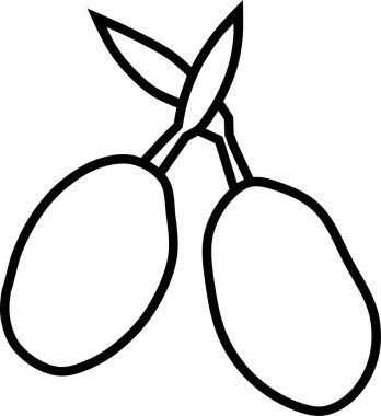 Turp. Web simgesi basit illüstrasyon