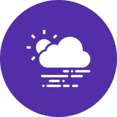 Hava durumu. Web simgesi basit tasarım