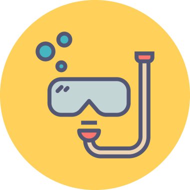 Dalış maskesi. Basit tasarım 