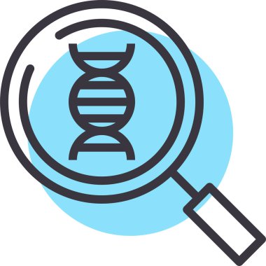 DNA simgesi vektör illüstrasyonu 