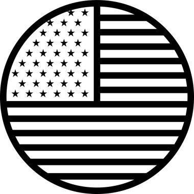 ABD ülke bayrak vektör illüstrasyonu 