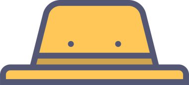 Şapka. Web simgesi basit illüstrasyon