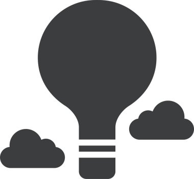 Bir fikrim var. Web simgesi basit illüstrasyon