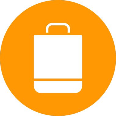 Çanta. Web simgesi basit illüstrasyon 