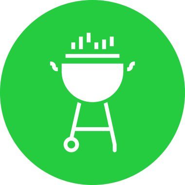 Barbekü vektör düz simgesi