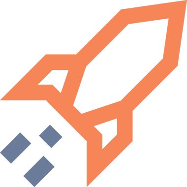 roket web simgesi basit illüstrasyon