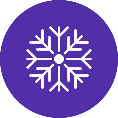 Kar tanesi. Web simgesi basit illüstrasyon 