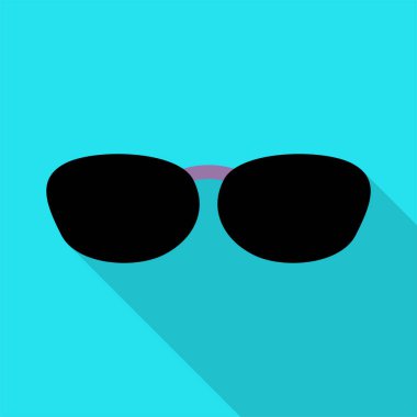 Güneş gözlüğü ikonu. düz dizayn biçimi 10