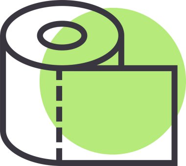 Tuvalet. Web simgesi basit illüstrasyon