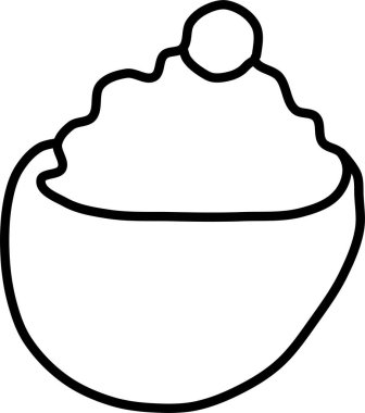 Yemek. Web simgesi basit illüstrasyon