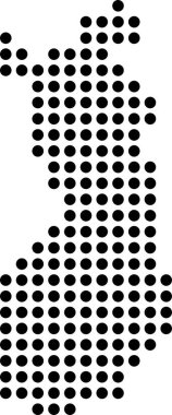 soyut yarım ton noktalar üretken sanat arkaplanı çizimi