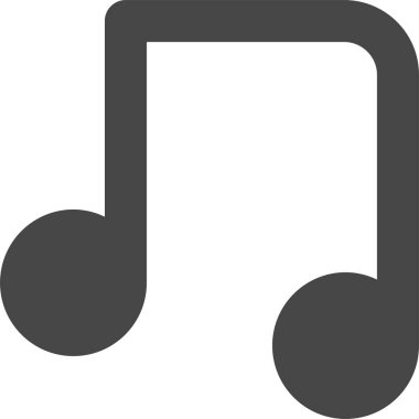 Müzik. Web simgesi basit tasarım