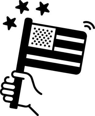 Bayrak simgesinin vektör illüstrasyonu