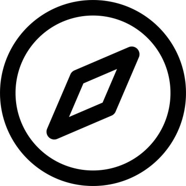 Pusula. Web simgesi basit tasarım 