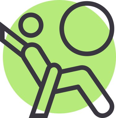 Sandalye. Web simgesi basit illüstrasyon