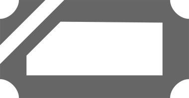 Kupon. Web simgesi basit tasarım