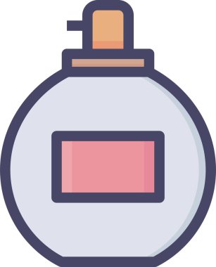 Parfüm web simgesi basit illüstrasyon