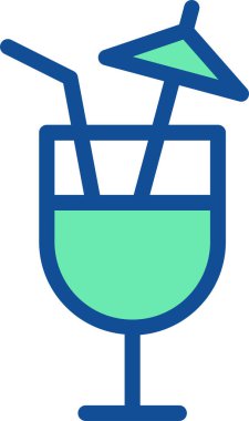 Kokteyl. Web simgesi basit illüstrasyon 