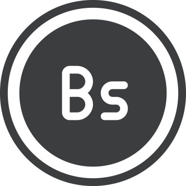 Bolivya parası. Web simgesi vektör illüstrasyonu