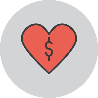 Dolar. Web simgesi basit tasarım