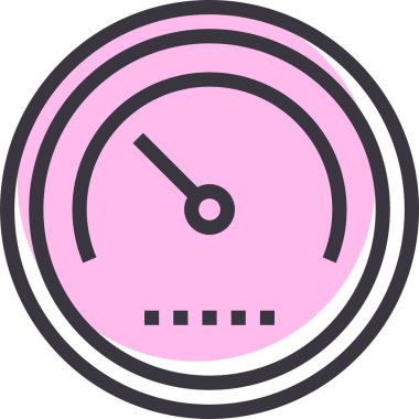 Hız. Web simgesi basit illüstrasyon