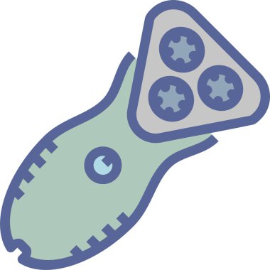 Tıraş makinesi. Web simgesi basit illüstrasyon