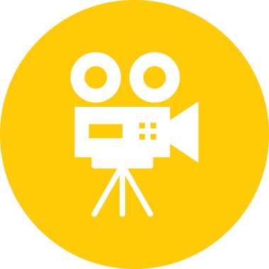 Film. Web simgesi basit illüstrasyon