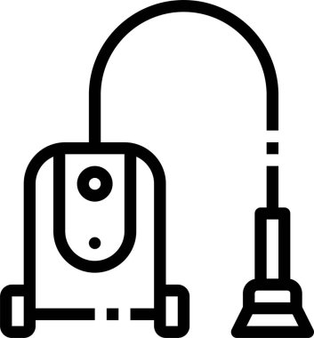 Elektrikli süpürge. Basit resimleme