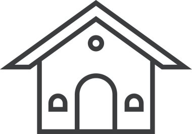 Ev yapımı. Web simgesi basit illüstrasyon