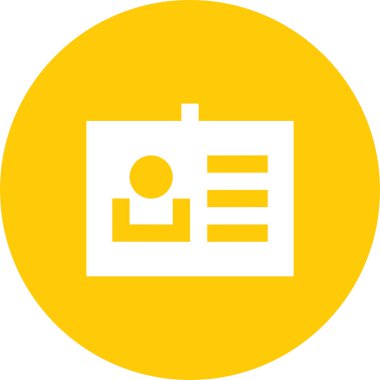 ID kart simgesi vektör illüstrasyonu