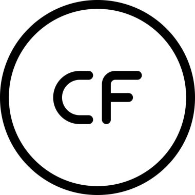 Franc, soyut vektör logo şablonu