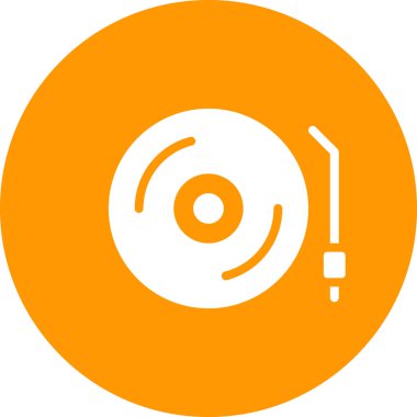 DJ simgesinin vektör illüstrasyonu