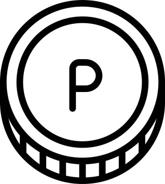 Dolar işareti simgesi, vektör çizimi