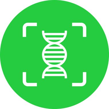 DNA simgesi vektör illüstrasyonu 