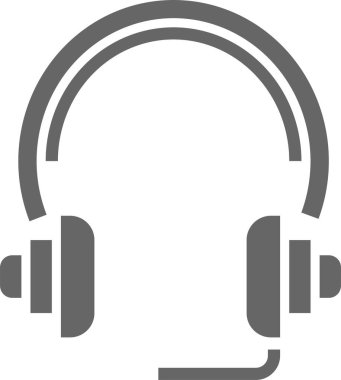 kulaklıklar web simgesi, vektör illüstrasyonu 