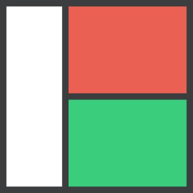 madagaskar ülke bayrağı, vektör illüstrasyonu 