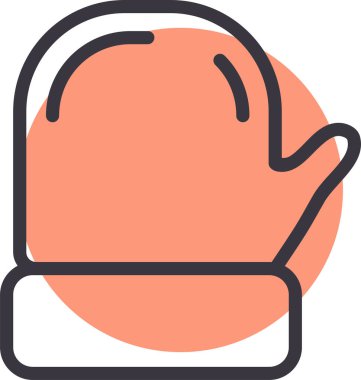 eldiven ağı simgesi basit illüstrasyon