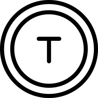 Bir b simgesinin vektör illüstrasyonu