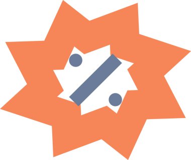 İndirim etiketi. Basit resimleme 