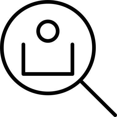 arama web simgesi, basit vektör illüstrasyonu 