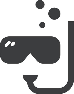 Dalış maskesi. Basit tasarım 