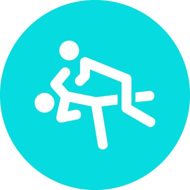 Bir insan simgesinin vektör illüstrasyonu