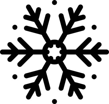 Kar tanesi. Web simgesi basit illüstrasyon 